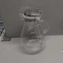 88OZ Glass pitcher with lid and Spout，High Heat Resistance Pitcher water jug for Hot/Cold Water & Iced Tea Wine Coffee Milk and Juice Beverage Carafe with Ice Tray (2.6L)