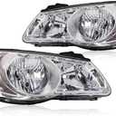 Halogen Headlight Compatible with Elan-tra 2007-2010 Headlamp with Low Beam Steering Bulb Left and Right Amber Reflector HY2502138 HY2503138