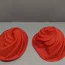  Spiral Cake Mold Pan,Silicone Cake Pan,Non-Stick 9.3 Inch Food Grade Silicone Cake Mold, Silicone Baking Mold for Birthday Cake, Muffin, Bread, Pie, Flan, Tart, Mousse, Cheesecake, 2 count