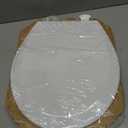 BEMIS 500EC 390 Toilet Seat with Easy Clean & Change Hinges, 1 Pack Round, Cotton White