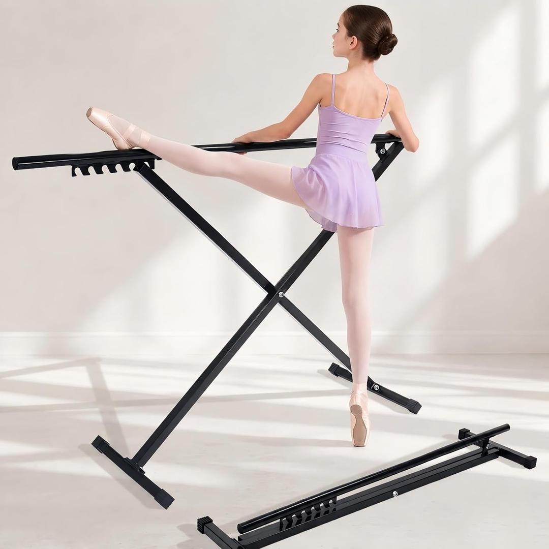 Portable Foldable Ballet Barre Adjustable Freestand