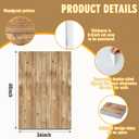 Hahafelt 36 × 48 × 0.5 Inch Felt Wood Grain Dart Board Wall Protectors Square Dart Board Backing Tiles Dartboard Backboard Cork Backboards Alternative (Burlywood, Brown)