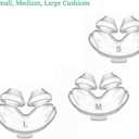 NQIAO Nasal Pillow - Universal Nasal Mask Nose Pillows System Assembly - Includes Small, Medium, and Large Nose Adapter Nasal Pillows