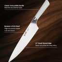 Kitchen Knife Set, 3-Piece Knives Set for Kitchen with Chef Knife, Santoku & Paring Knife, German 1.4116 Stainless Steel Knife Set, Lightweight Design, Gift-Ready Chef Knife Set