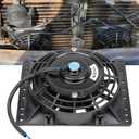 6 Inch Slim 650CFM Radiator Cooling Fans Universal Slim Pull Push 12V 80W Direct Replacement Electric Fan with Mount Kit