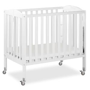 Dream On Me Mini Folding 3-in-1 Portable Baby Crib, Sturdy Locking Wheels