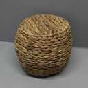 Cabilock Handwoven Hyacinth Planter Basket, Natural Woven Rattan Storage Basket for Small Plants, Eco-Friendly Indoor & Outdoor Decorative Pot Cover for Farmhouse, Boho Home Decor