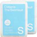 Coterie Baby Swim Diapers, Size Small (14-26 lbs), 2-Pack (40 Total Diapers) | Disposable Water Diapers for Pool & Beach | Hypoallergenic, Plant-Based, No-Swell Design for Sensitive Skin