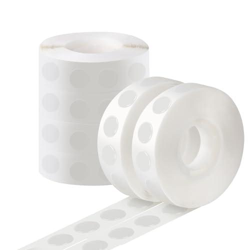 Phinus 3000 Pieces Glue Points, Balloon Tape, Sticky Dots, Double Sided Glue Points, Balloon Sticky Dots for Craft, Wedding Decoration, Stick Photos