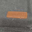 Mens Laptop Messenger Bag Canvas Briefcase Waterproof Vintage Computer Bag Shoulder Bag Satchel Bags for Work College Travel (17.3 inch, Black)