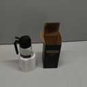 TrendPlain 16oz/470ml Glass Olive Oil Sprayer for Cooking  2 in 1 Olive Oil Dispenser Bottle for Kitchen Gadgets and Air Fryer Accessories, Salad, BBQ - Black