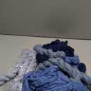 6 Pieces Dusty Blue 10FT Cheesecloth Table Runner Boho Gauze Fabric Table Runner Rustic Sheer Runner for Wedding Birthday Baby Shower Party Boho Table DecorationDusty Blue (35" x 120"-6 Pack)