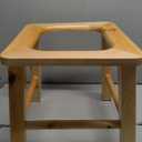 Wooden Steam Seat with Four Legs, Three-Dimensional Toilet, Yoni Steamer Chair, Bedside Commode Seat, Bathroom Anti-Skid Shower Stool, Steaming Chair V Steam at Home attachment 15.7"H (No Steamer)