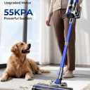Cordless Vacuum Cleaner, 650W 55KPa Powerful Suction, 70Mins Self-Standing Stick Vacuum with Anti-Tangle Brush, Touch Screen & 1.8L Dust Cup, Vacuum Cleaners for Home, Pet Hair, Carpets & Hard Floors
