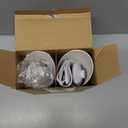 SUNVIE 2 Pack Uplighting Indoor Floor Can Light, 5W Up Lights with 2700K LED GU10 Bulbs, Uplights Floor Spot Lights Indoor for Home Accent Lighting, 5.9 FT Plug Cord & Foot Switch
