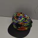 Hat Flat Brim Baseball Cap Adjustable Men Women Sun Hats Hip Hop Cap Black, One Size