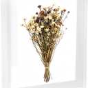 White Wooden Dried Flower Photo Frame, 8×10 Inch Pressed Flowers Display Stand Decorative Floating Photo Frame for Handicrafts, Tabletop Decor, Artwork, 1 Pc 