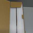 White Ribbed Flameless Pillar Candles with Remote, Real Wax Flickering Battery LED Candles Set of 2