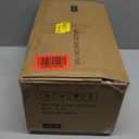 Outdoor Christmas Tree Frosted Urn Filler, Pre-lit Artificial Xmas Tree with LED Lights, 18 Inch Small Christmas Tree with Cones & Red Berries (1ft 6in, Green & Warm Light)