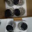 SOLPEX Hanging Solar Lights Outdoor, 8 Pack Decorative Cracked Glass Ball Light, Solar Powered Waterproof Globe Lighting, Hanging Globe Solar Lights for Garden, Yard, Patio, Lawn, Flower Bed (Warm White)