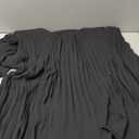 PRETTYGARDEN Women's Spring Midi Dress Long Puff Sleeve Wrap V Neck Flowy Ruffle Pleated Casual Fall Dresses (XX-Large, Black)