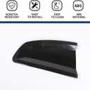 Tail Light Lamp Cover Guard Trim Bezel Frame Decor Exterior Accessories for 2015-2024 Dodge Charger, Smoked Black