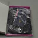 Esmee 20 Inches Long Straight Dark Brown Layered Synthetic Hair Wigs for Women with Bangs for Daily Party Use