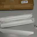 5 Pack White Finger Pulls for Cabinets, Streamlined Long Concealed Handle for Home Kitchen Door Drawer Cabinet, Mount Finger Edge Tab Pull Aluminum (300mm/11.81" Overall Length)