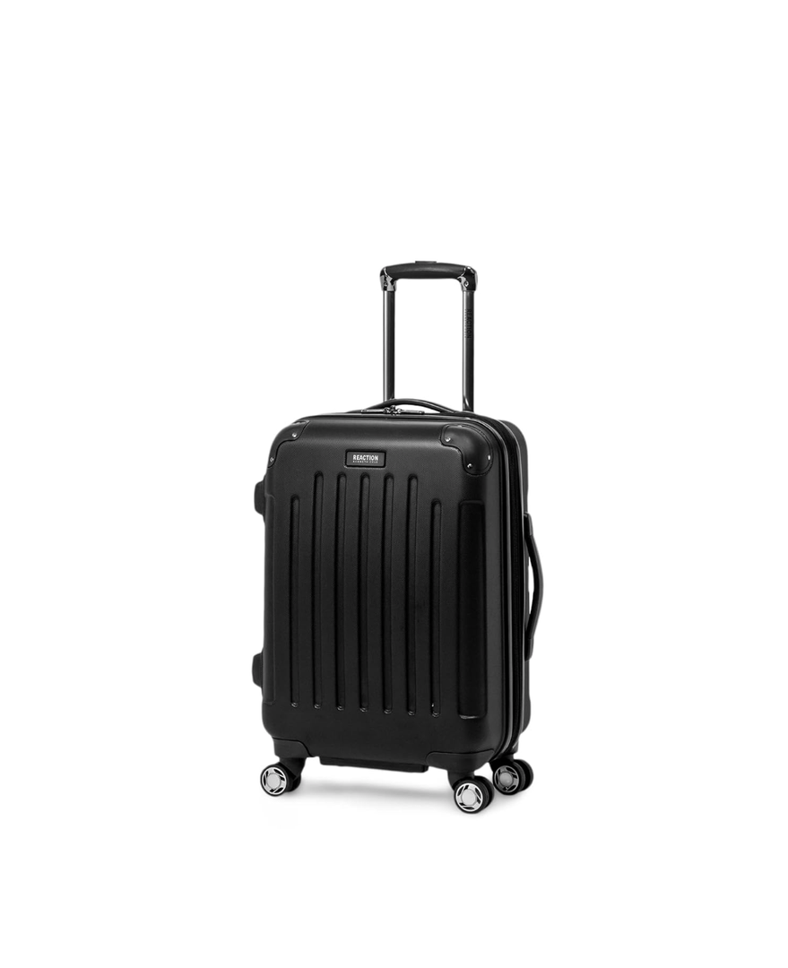 Kenneth Cole REACTION Renegade Luggage Expandable 8-Wheel Spinner Lightweight Hardside Suitcase, Black, 20-Inch Carry On