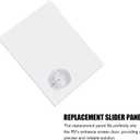 239061 Rv Screen Door Slide Panel, Rv Screen Door Parts, with Push Down Knob Opener,for Right Handed Doors (Clear)