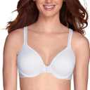 Vanity Fair Women's Bra with 2-Way Convertible Straps, Body Caress Full Coverage, Lightly Lined Cups up to DD (Underwire - White) 36DD