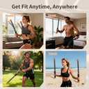 Ropeless Battle Ropes Weighted 2 Pack Portable Cordless Battle Ropes for HIIT & Cardio Full-Body Workout Tool with Non-Slip Spiral Handles, Travel-Friendly Home Gym Equipment for Women & Men