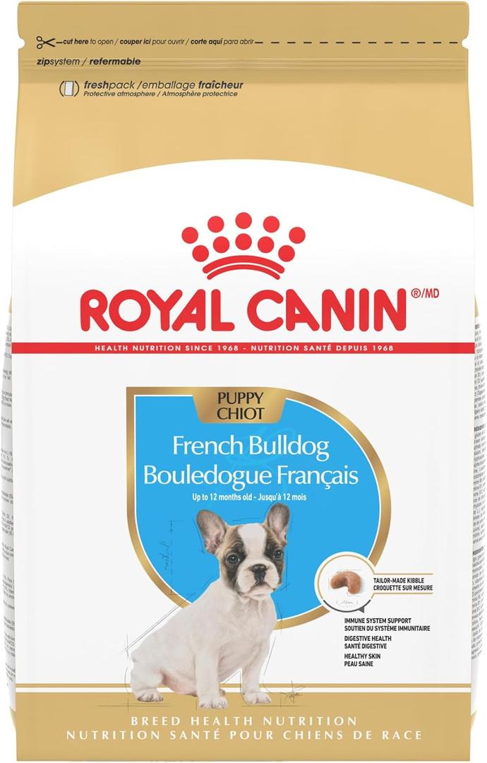 Royal Canin Breed Health Nutrition French Bulldog Puppy Dry Dog Food, 10.5 lb Bag (BBD 03/05/27)