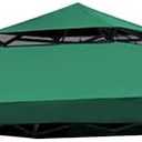 Forest Green Gazebo Replacement Cover Compatible with Mastercanopy 13x13 Pop Up Gazebo Frame,This Particular Replacement Cover Will Not Fit Any Other Models