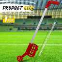 Zonon 1 Pcs Industrial Wheeled Marking Wand for Line Paint Stripe Ground Marking Spray Paint Wand for Survey Painting Spray Stick Line Applicator, Side Push (Red,Side-push), 1 Count