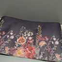 MAYHMYO Kitchen Rug Anti Fatigue Kitchen Mat Cushioned Black Floral Plants Cute Vintage Kitchen Rugs Non Skid Waterproof Kitchen Rugs and Mats for Floor Laundry Standing Desk Sink (1'5" x 2'5" (Rectangular))