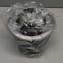 Universal 2.5" 63.5mm High Flow Cold Air Intake Filter fit for Most Cars Intake Piping - Washable Aluminum Cone Design with Stainless Steel Clamp (black)