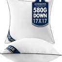 MIULEE 17x17 Pillow Inserts Set of 2 Throw Pillows 17 Inch Premium Down Alternative Pillow Inserts Decorative Pillow Stuffer for Sofa, Couch (17x17 inch, Set of 2)