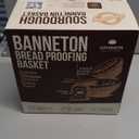 Superbaking 2 pcs Banneton Bread Proofing Basket, 9" Splinter-Free Round Rattan Bread Basket with Liners, Sourdough Starter Kit, Sourdough Bread Baking Supplies & Sourdough Kit, Bread Making Tools