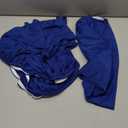 2 Pack Square Fitted Tablecloth 34X34 Inch Stretch Spandex Card Table Cover Blue Washable Table Cloth Elastic Table Topper for Indoor and Outdoor