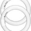 CHKADAWA Circular Bulb FC8T9/DL, 8 Inch T9 22W Circline Fluorescent Light Bulbs, Replacement Round Fluorescent Lamp Tube, Bright Daylight 6400K 1250 Lumens, G10q 4 Pin Base, 2 Pack