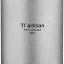 Titanium Water Bottle Sports Bottle 700ml, Ultralight Wide Mouth Titanium Bottle Durable Leakproof for Outdoor Camping Hiking (23.67fl Oz)