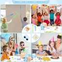 256pcs Blue Dog Party Favors, Birthday Party Supplies Including Sticky Geckos, Coins, Sunflower Glasses with Cards, Birthday Decorations Gifts Bag Goodies, Classroom Rewards for Kids