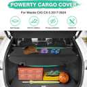 Powerty Cargo Cover for Mazda CX5 CX-5 2017-2024 2025 Accessories Retractable Trunk Cover Waterproof Trunk Security Cover Shielding Shade No Gap