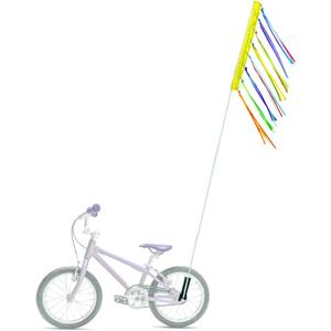 6 ft Bike Flag with Pole for Safety Yellow Go Kart Flag Bicycle Safety Flag for Mobility Scooter Kayak Waterproof Reflective