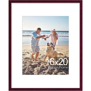 decorUhome 16x20 Picture Frame Fits 11x14 Photos with Mat