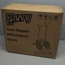 Stepper Machine with Resistance Bands, Mini Stepper with 300LBS Weight Capacity, Twist Stepper for Full Body Workout, Adjustable Step Height, Smooth and Quiet, Step Machine for Men Women