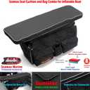 Seamax Universal Inflatable Boat Bench Seat Cushion and Detachable Seat Bag with Sunlitec 3-Layers Fabric and Reflective Edges (Size D - 42" for 420-460 Boats)