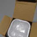 40 Pack Mini Cake Pans with Lids, 5oz Square Aluminum Foil Brownie Baking Cups, Muffin Tin Ramekins, Disposable Dessert Cupcake Cups for Wedding Birthday Party, Gold