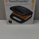 Hamilton Beach Non-Stick Belgian Waffle Maker with Indicator Lights, Makes 4 4" x 5" Mini Waffles & Electric Panini Press Grill with Locking Lid, Opens 180 Degrees